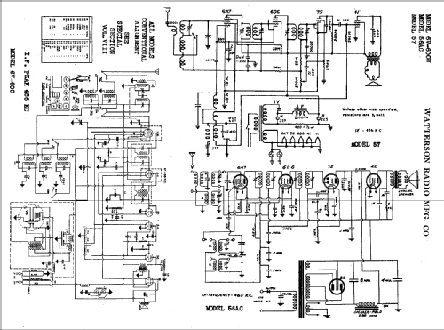 56AC ; Watterson Radio Mfg. (ID = 703666) Radio