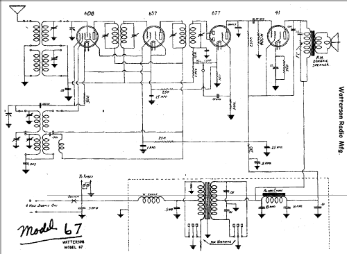 67 ; Watterson Radio Mfg. (ID = 703682) Radio