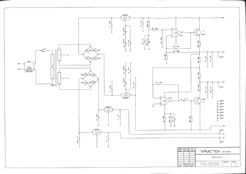 5 MHz Function Generator FG-5000 A; Wavetek Corporation; (ID = 2595132) Equipment