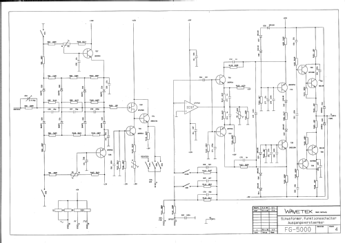 5 MHz Function Generator FG-5000 A; Wavetek Corporation; (ID = 2595137) Ausrüstung