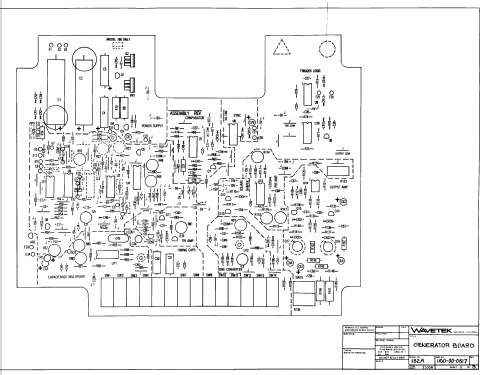 Function Generator 182A; Wavetek Corporation; (ID = 531992) Equipment