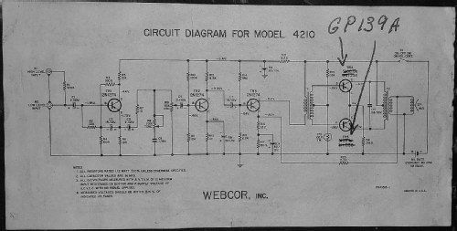 Portable Amplifier EP4210-1; Webster Co., The, (ID = 2737135) Ampl/Mixer