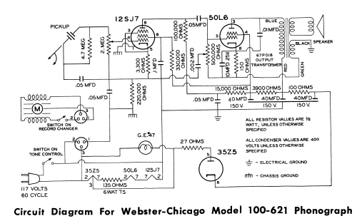 Record Changer 100-621 Ch= 100; Webster Co., The, (ID = 2187165) R-Player