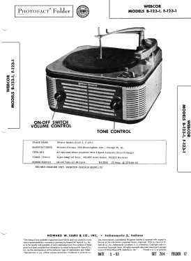 Webcor B-123-1; Webster Co., The, (ID = 3168212) Ampl/Mixer