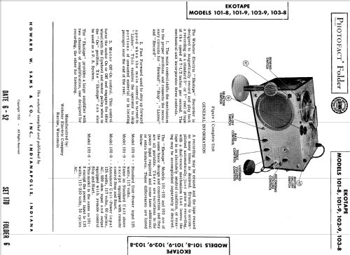 Ekotape 101-8 ; Webster Electric (ID = 564299) Enrég.-R