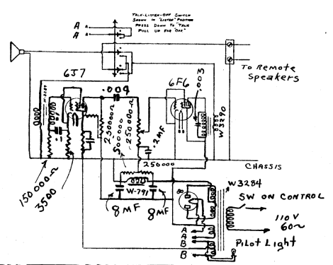 Teletalk HMS; Webster Electric (ID = 1190510) Ampl/Mixer