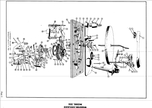 Record Changer Chassis 356-1 ; Webster Co., The, (ID = 570999) Sonido-V