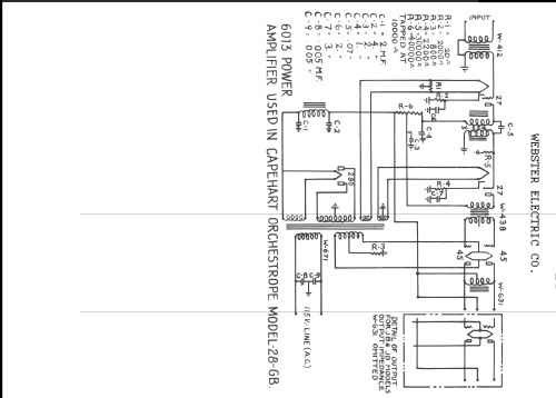 6013 ; Webster Electric (ID = 219053) Ampl/Mixer