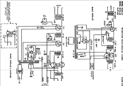 6030-JE ; Webster Electric (ID = 722404) Ampl/Mixer