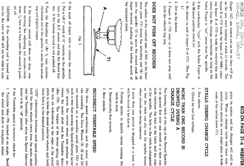 Record Changer 100-64 Ch= 100-1; Webster Co., The, (ID = 730062) Enrég.-R