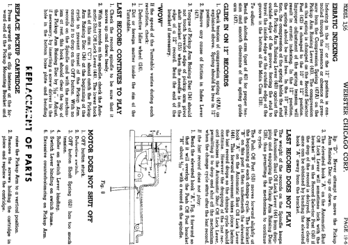 Record Changer 156 ; Webster Co., The, (ID = 728147) Reg-Riprod