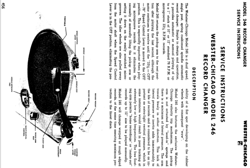 Record Changer 246 ; Webster Co., The, (ID = 1194678) Reg-Riprod