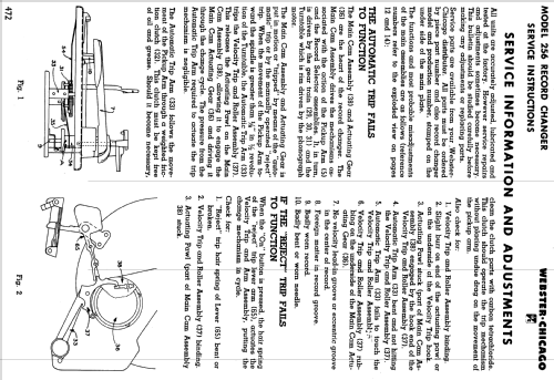 Record Changer 256 ; Webster Co., The, (ID = 1194700) Sonido-V