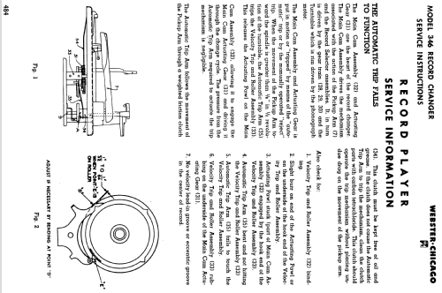 Record Changer 355 Ch= 346-1; Webster Co., The, (ID = 1195111) Sonido-V