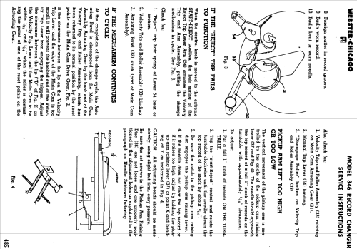 Record Changer 355 Ch= 346-1; Webster Co., The, (ID = 1195112) R-Player