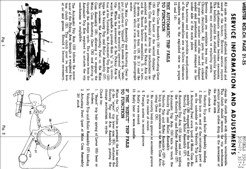 Record Changer Chassis 356-27 ; Webster Co., The, (ID = 731221) Ton-Bild