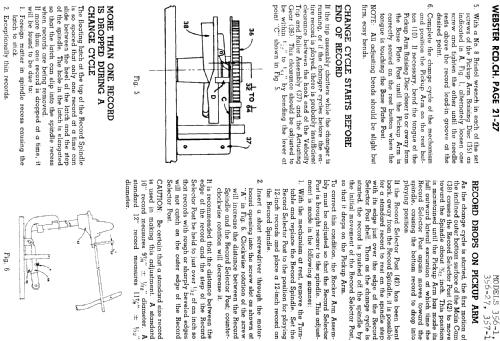 Record Changer Chassis 356-1 ; Webster Co., The, (ID = 731207) R-Player