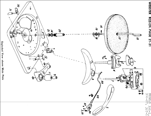 Record Changer Chassis 356-1 ; Webster Co., The, (ID = 731215) R-Player