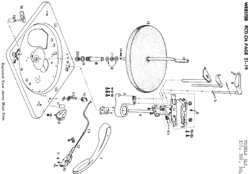 Record Changer Three Sixty Two 362 Ch= 346-1; Webster Co., The, (ID = 731107) Enrég.-R