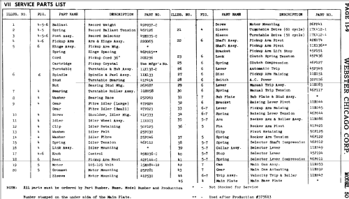 Record Changer Chassis 50 ; Webster Co., The, (ID = 728081) Ton-Bild