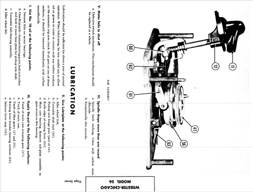 Record Changer Chassis 56 ; Webster Co., The, (ID = 828631) Enrég.-R