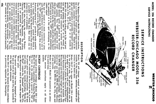 Record Changer Chassis 356-1 ; Webster Co., The, (ID = 1195083) Enrég.-R