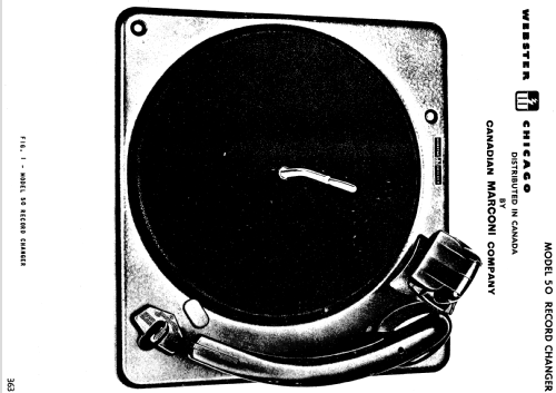 Record Changer Chassis 50 ; Webster Co., The, (ID = 1194098) Ton-Bild