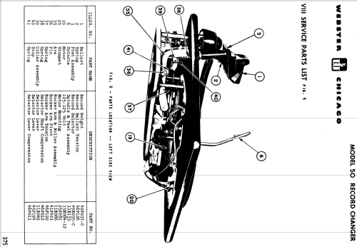 Record Changer Chassis 50 ; Webster Co., The, (ID = 1194110) Ton-Bild