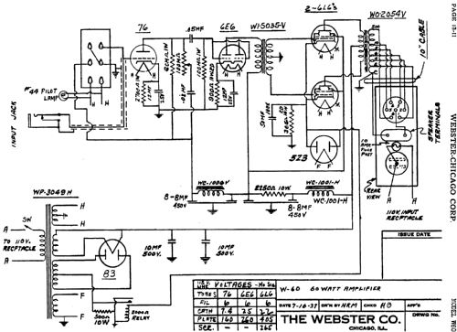W-60 ; Webster Co., The, (ID = 724282) Ampl/Mixer