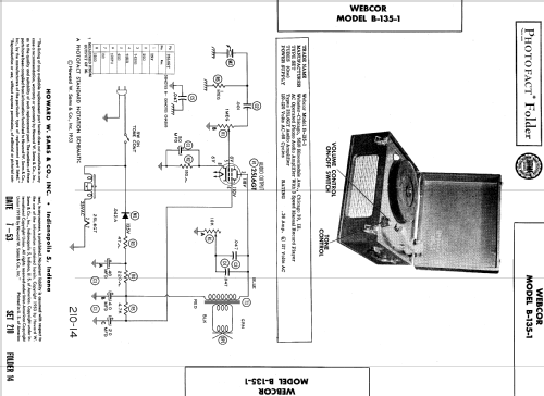 Webcor B-135-1 ; Webster Co., The, (ID = 549218) Sonido-V