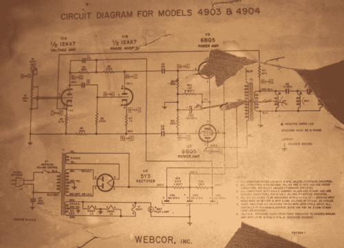 Webcor EC4903-1 Ch= 14X296-1; Webster Co., The, (ID = 1170160) Ampl/Mixer