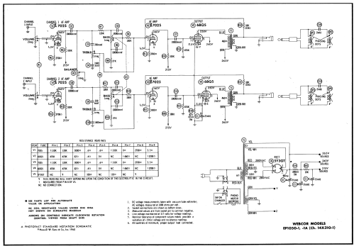 Webcor EP1050-1A Ch= 14X310-1; Webster Co., The, (ID = 573255) R-Player