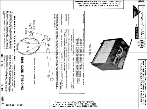 Webcor Musicale GP-1862-1 Ch= 14X264-4 + 14X276-1; Webster Co., The, (ID = 552775) R-Player