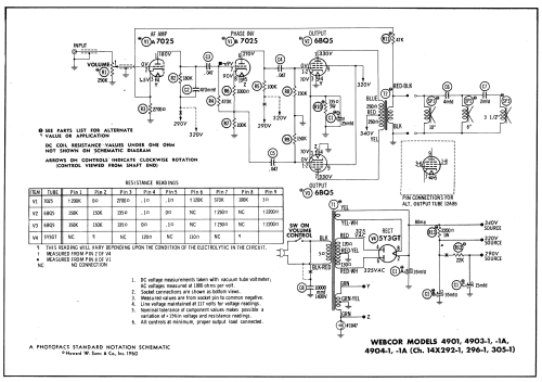 Webcor WC4904-1 Ch= 14X296-1; Webster Co., The, (ID = 549629) Ampl/Mixer