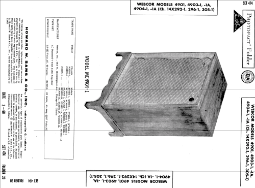 Webcor WC4904-1A Ch= 14X305-1; Webster Co., The, (ID = 549594) Ampl/Mixer