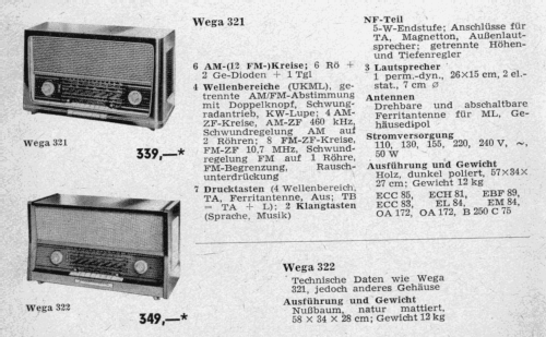 321; Wega, (ID = 2070003) Radio