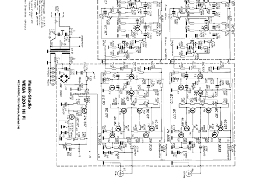 HiFi-Musikstudio 3204; Wega, (ID = 355450) Radio