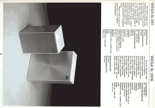 lb3516; Wega, (ID = 2084687) Altavoz-Au