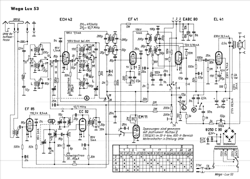 Lux 53 468W2; Wega, (ID = 2015418) Radio