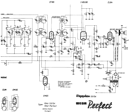 Perfect 1042; Wega, (ID = 322426) Radio