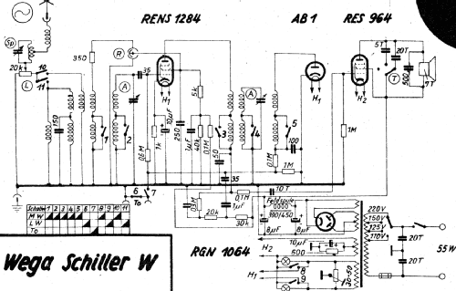 Schiller W; Wega, (ID = 2932832) Radio