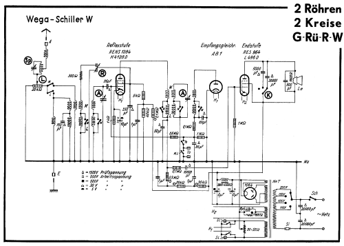 Schiller W; Wega, (ID = 34540) Radio