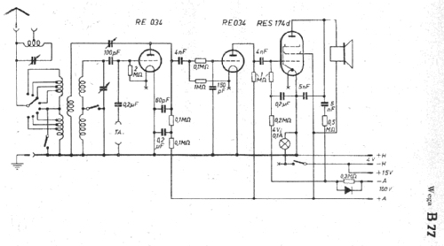 Spezial B77; Wega, (ID = 8234) Radio