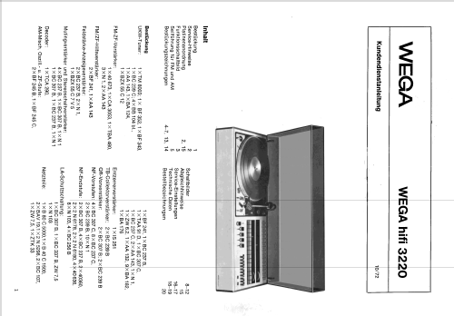 Studio 3220 HiFi; Wega, (ID = 1612128) Radio