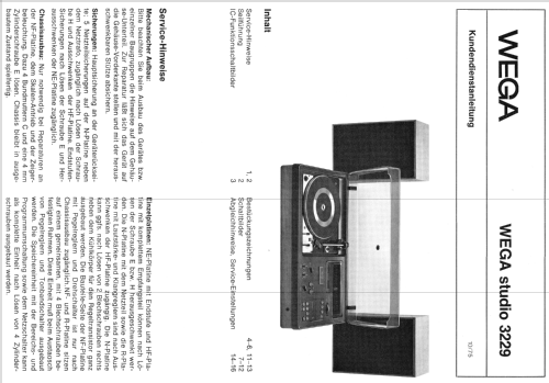 Studio 3229 HiFi; Wega, (ID = 812757) Radio