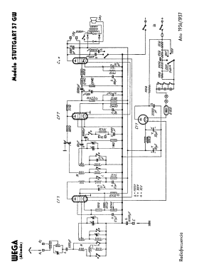 Stuttgart 37GW; Wega, (ID = 3154813) Radio