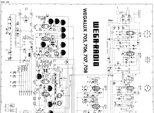 Wegalux 705; Wega, (ID = 2448842) Television