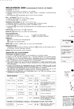 Wegavision 2000; Wega, (ID = 3018284) Television