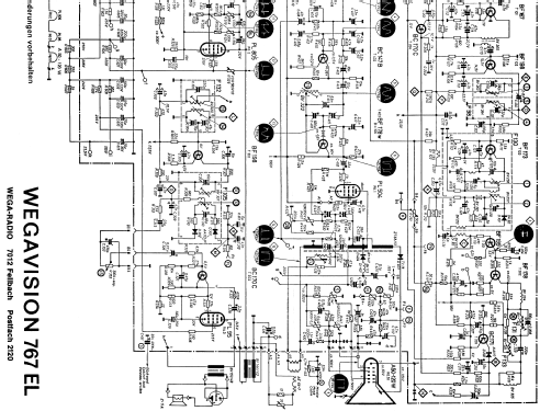 Wegavision electronic 767 EL; Wega, (ID = 2463448) Télévision