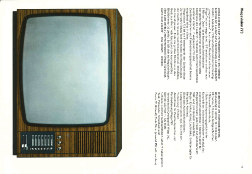 Wegavision 773; Wega, (ID = 2084985) Television